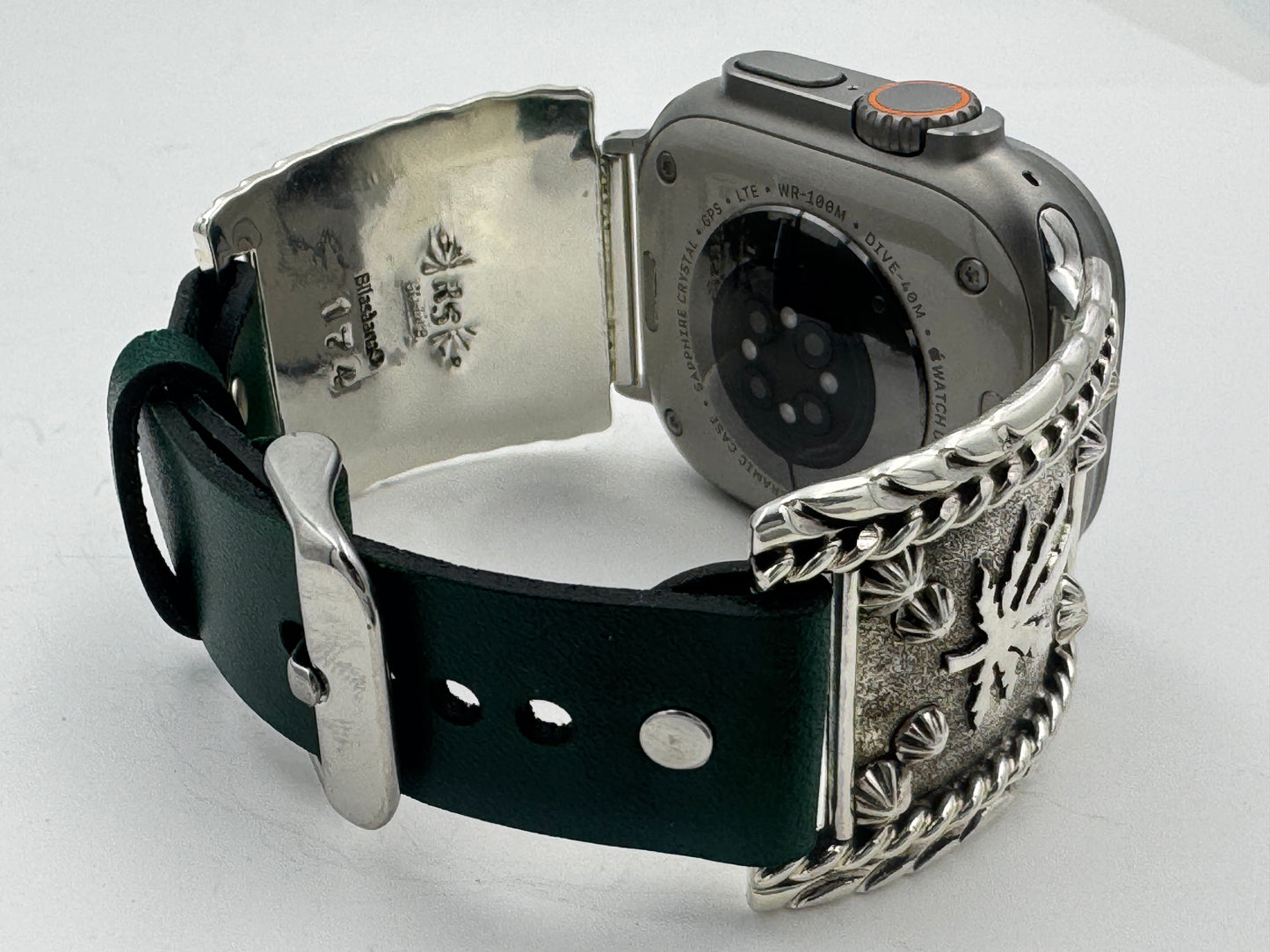 Ronnie Spencer 42/44/45/46/49mm Sterling Silver Cannabis Leaf Ultra #174