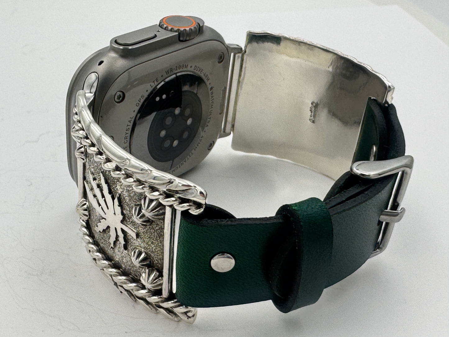Ronnie Spencer 42/44/45/46/49mm Sterling Silver Cannabis Leaf Ultra #174