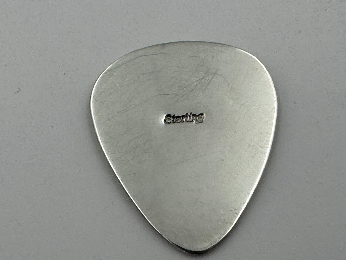 Ronnie Spencer Sterling Silver Cannabis Leaf Guitar Pick #5