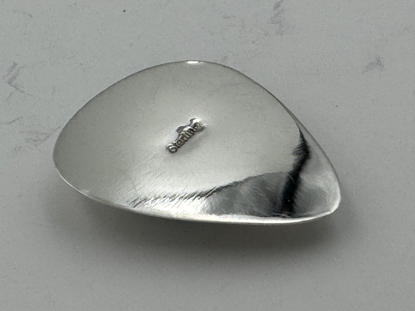 Ronnie Spencer Sterling Silver and Turquoise Guitar Pick #6