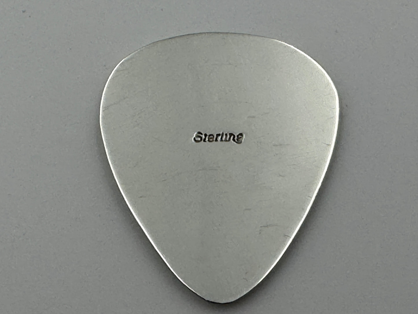 Ronnie Spencer Sterling Silver Cannabis Leaf Guitar Pick #7