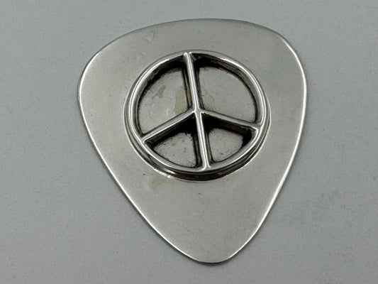 Ronnie Spencer Sterling Silver Peace Sign Guitar Pick #4